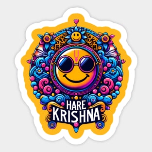 Smiley Hare Krishna! Sticker